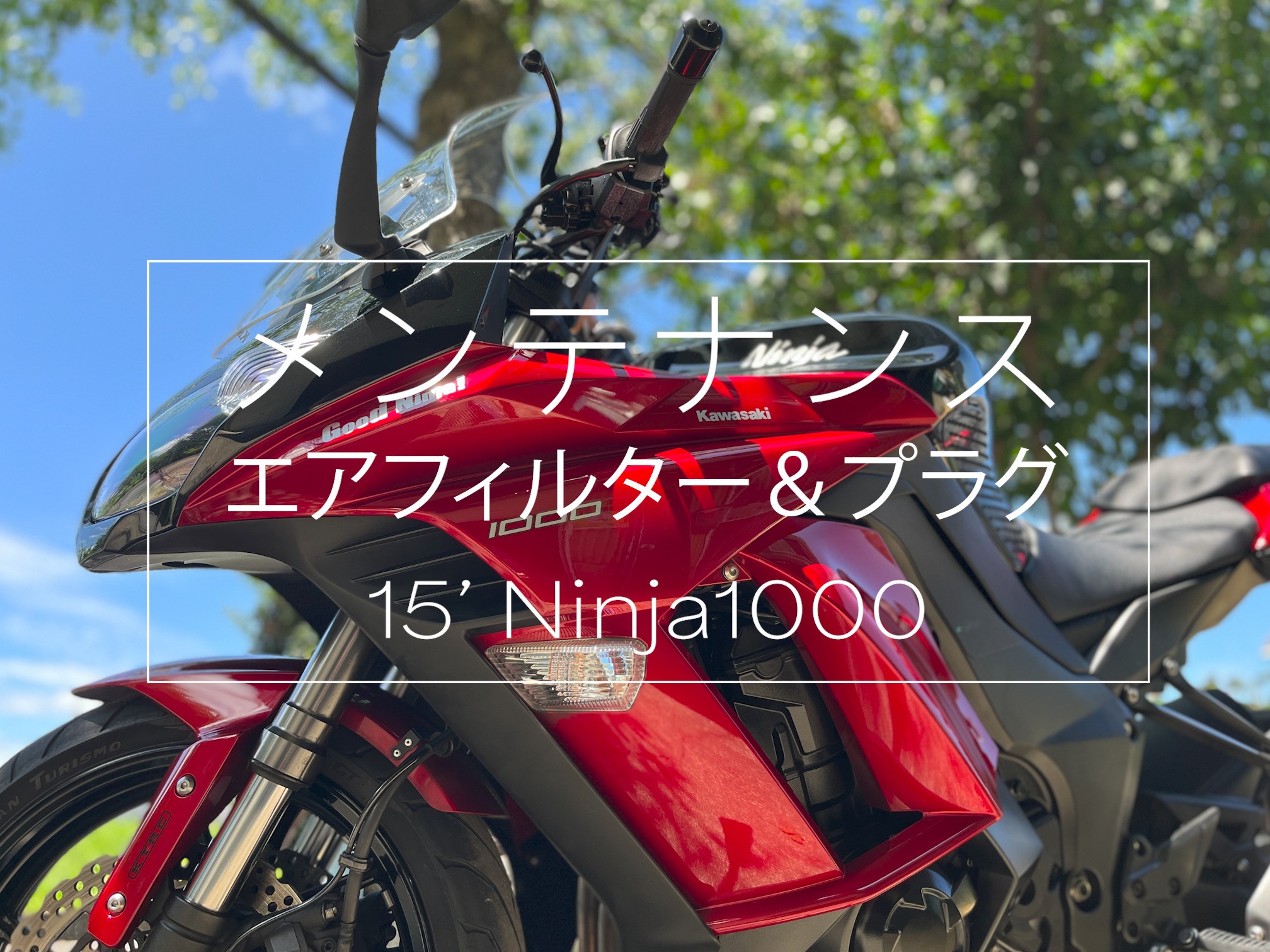 Ninja1000のエアフィルターとプラグを交換 2022 | Good Ninja!